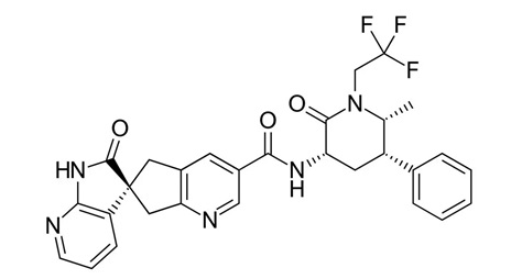 ubrogepant的分子式(图片来源:wikipedia)