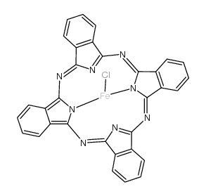 氯酞菁铁 (III)结构式
