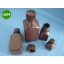 100ml螺纹口盖棕色小口塑料方瓶（HDPE材质）