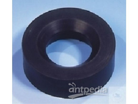 RUBBER RING WITH RIM, OUTER DIA. SIZE TOP 46 MM,  O.D. SIZE BOTTOM 29 MM, I.D. S.BOT. 22 MM, HEIGHT