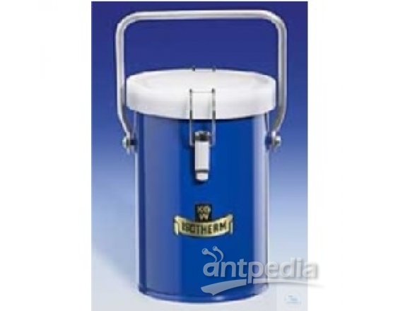 DEWAR VESSELS, WITH  METAL JACKET,HAVING  INSULATED CLAMP-ON LID,  4000 ML