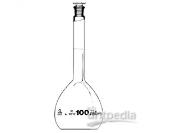 VOLUMETRIC FLASKS, 500 ML,  WITH SPOUT  CLASS A, WITH ST-PE-  STOPPERS, ST 19/26,  CONFORMITY CERTIF