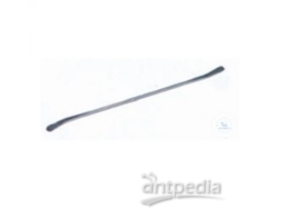 Doubel spatula, spoon shape, length: 180mm,  spoon: 25 x 7mm, type 2 = microscoop,  stainless steel