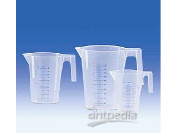 Graduated pitcher, nesting, PP, printed blue scale, 500 ml