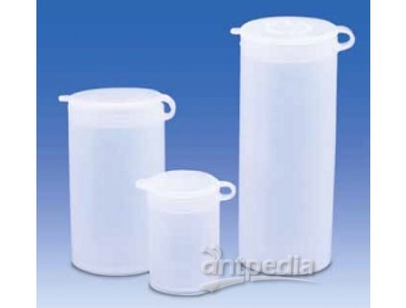 Sample container, PE-LD, with flush-fitting hinged lid, PE-LD, 2 ml