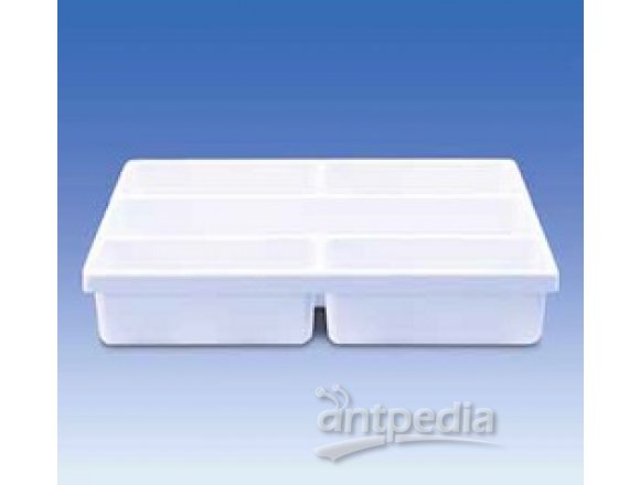 Compartment tray, PVC, 5 cavities, 410 x 300 mm
