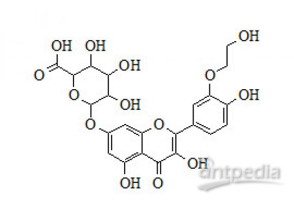 PUNYW21330584 Mono-3-Hydroxyethyl-Quercetin-Glucuronide