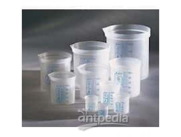 Azlon 522085-0400 polypropylene "square ratio" beaker, 400 mL