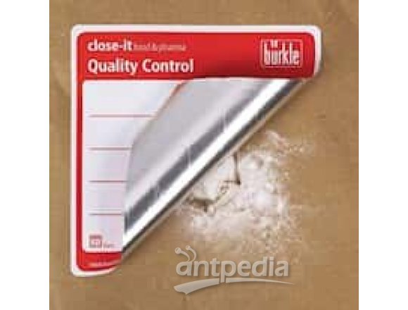 Burkle 5303-3020 Sampling Control Seal, FDA compliant Adhesive, 150 x 150 mm; Yellow