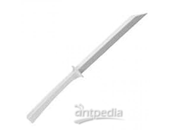 Burkle 5378-0009 Disposable sampling spatula, PS, FDA compliant, white; 150 mm