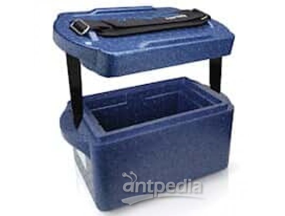 Cole-Parmer PolarSafe® Transport Box 10 L with Two 22°C End-Caps and Four 22°C Frames