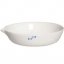 Cole-Parmer Evaporating Dish, porcelain, flat form, 100 mL, 6/pk