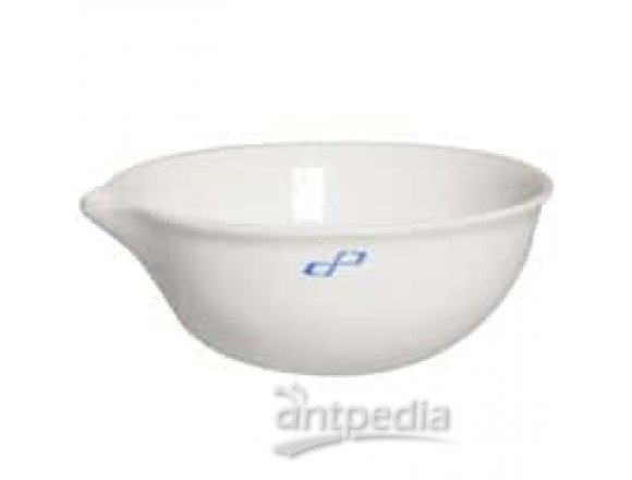 Cole-Parmer Evaporating Dish, porcelain, round form, 70 mL, 6/pk