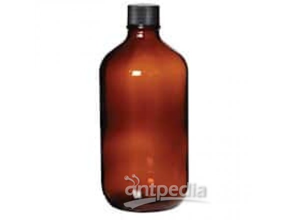 Cole-Parmer APC3370 Boston Round Amber Glass Bottle, Level 3, 500 mL; 12/Cs