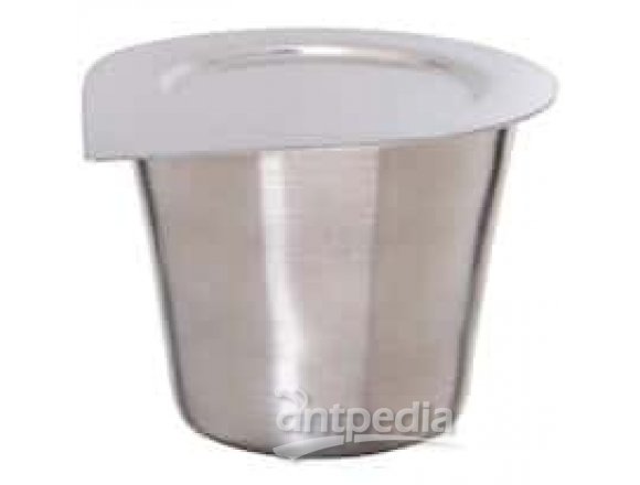 Cole-Parmer Stainless Steel Crucible with Cover, 25 mL, 1/ea