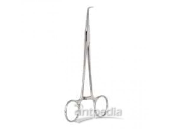 Cole-Parmer Mixter Forceps, Standard Grade, Right angle, 6.25".