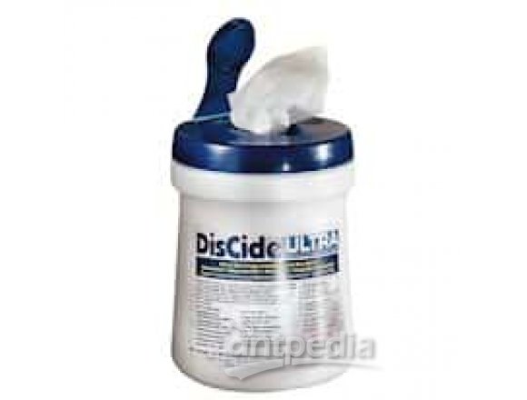DisCide 60DIS ULTRA Disinfecting Towelettes, 6" x 6 3/4", Case of 12 Cannisters