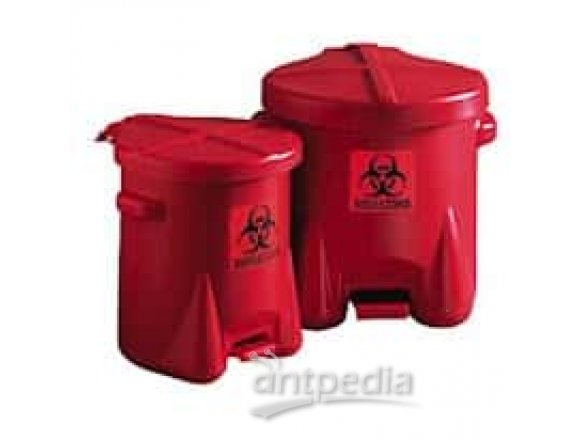 Eagle 945BIO Red Biohazard Waste Can, 10 gallon