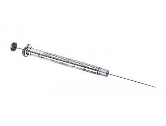 Hamilton 1750 Gastight Syringe, 500 uL, cemented needle, 22 G, 2" conical tip