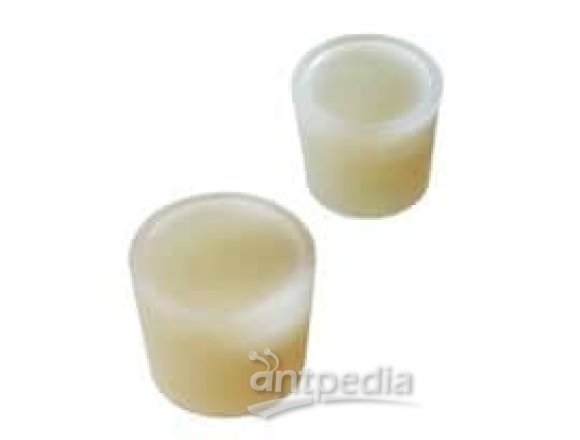 High-Purity Solid Silicone Stoppers, Euro Size 107D; 1/Pk