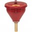 Justrite 08207 Safety Drum Funnel, Self-Closing Cover, 6" Brass Flame Arrester