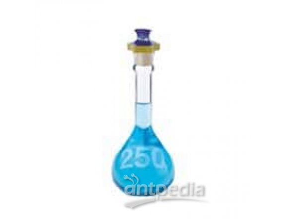 DWK Life Sciences (Kimble) 92812F-1000 Wide-Mouth Volumetric Flask, 1000 mL, PTFE stopper, 1/cs