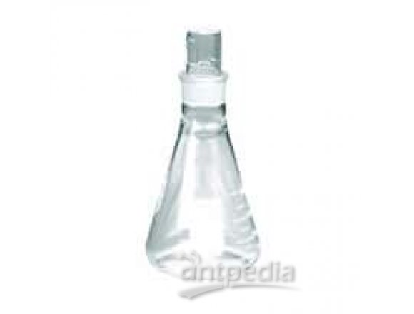 Pyrex 5020-1L 5020 Stoppered Erlenmeyer Glass Flask, 1000 mL, 6/pk