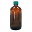 Qorpak 2A08 QGTV Precleaned Amber Glass Bottle, NM, PTFE Cap; 240 mL, 24/Cs