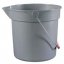 Rubbermaid 2614 GRAY Heavy-duty low-density polyethylene pail, 14 quart