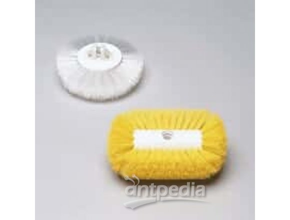 Round tank brush, nylon bristles, white, 7-1/2" diameter