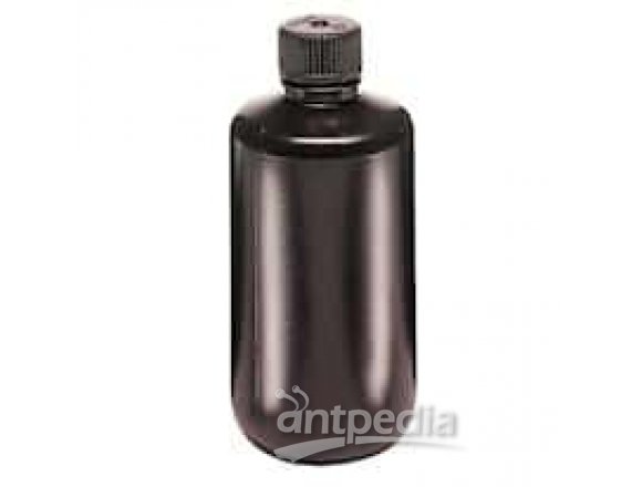 Thermo Scientific Nalgene 2004-9125 Amber Narrow-mouth HDPE Bottles, 4 mL, 12/Pk