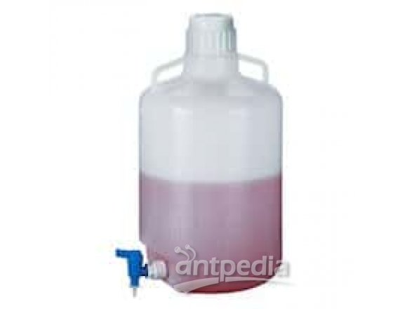 Thermo Scientific Nalgene 2318-0065 LDPE Carboy w/ Handle and Spigot, 25 L