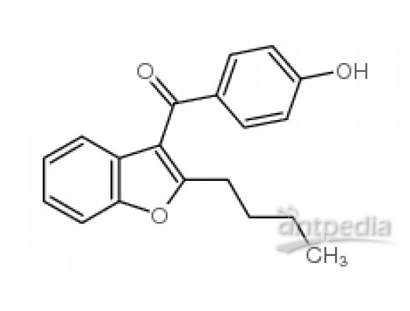 B824415-5g 2-丁基-3-(4-羟基苯甲酰基)苯并呋喃,98%