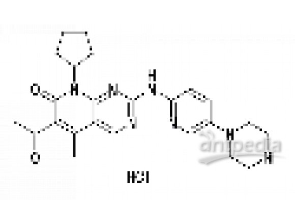 A837227-5mg 6-乙酰基-8-环戊基-5-甲基-2-[[5-(1-哌嗪基)-2-吡啶基]氨基]吡啶并[2,3-d]嘧啶-7(8H)-酮盐酸盐,98%