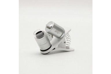 芯硅谷C7010 夹式MINI显微镜,带LED灯和验钞灯