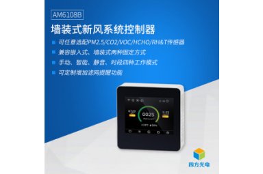 AM6108B商业室内PM2.5、CO2、甲醛、温度、湿度指标实时测量