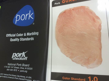NPPC肉色测定用标准比色板/肉比色卡/肉色板/猪肉比色卡 NPPC