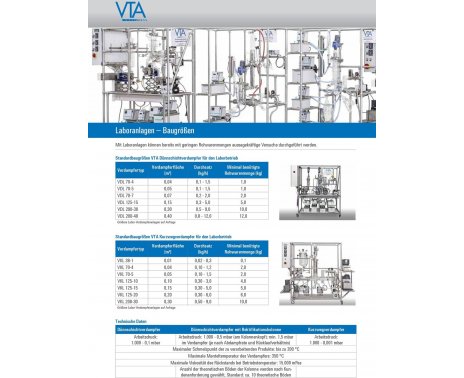 德国VTA VKL系列验室型分子蒸馏设备