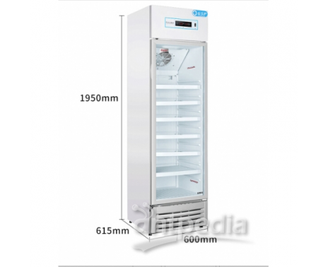 海尔HYC-310S 310升立式单温展示柜药品冷藏箱医用冰箱2-8℃